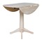 International Concepts Round 42 in Rd Dual Drop Leaf Pedestal Table, 36.3 inH, Unfinished, Ready to Finish, 42 in W, 42 in L K-42DPT-27B-6B - alternate 5